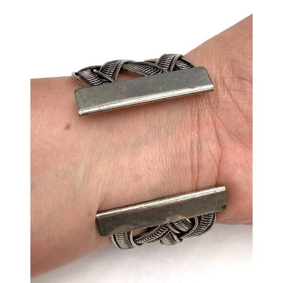 Bracelet Howlite Jaguar Panther Cuff Southwestern - Picture 10 of 11